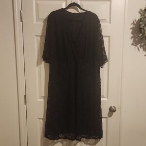 Elegant Black Lace Dress